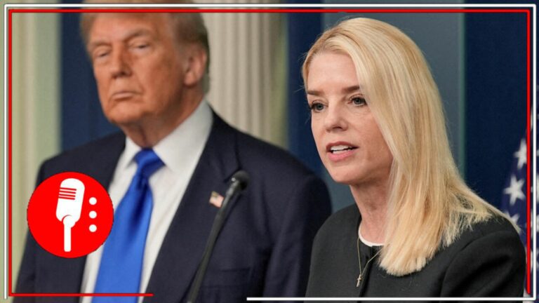 Exigen que Pam Bondi aclare si alertó a Trump sobre su aparición en los archivos de Epstein