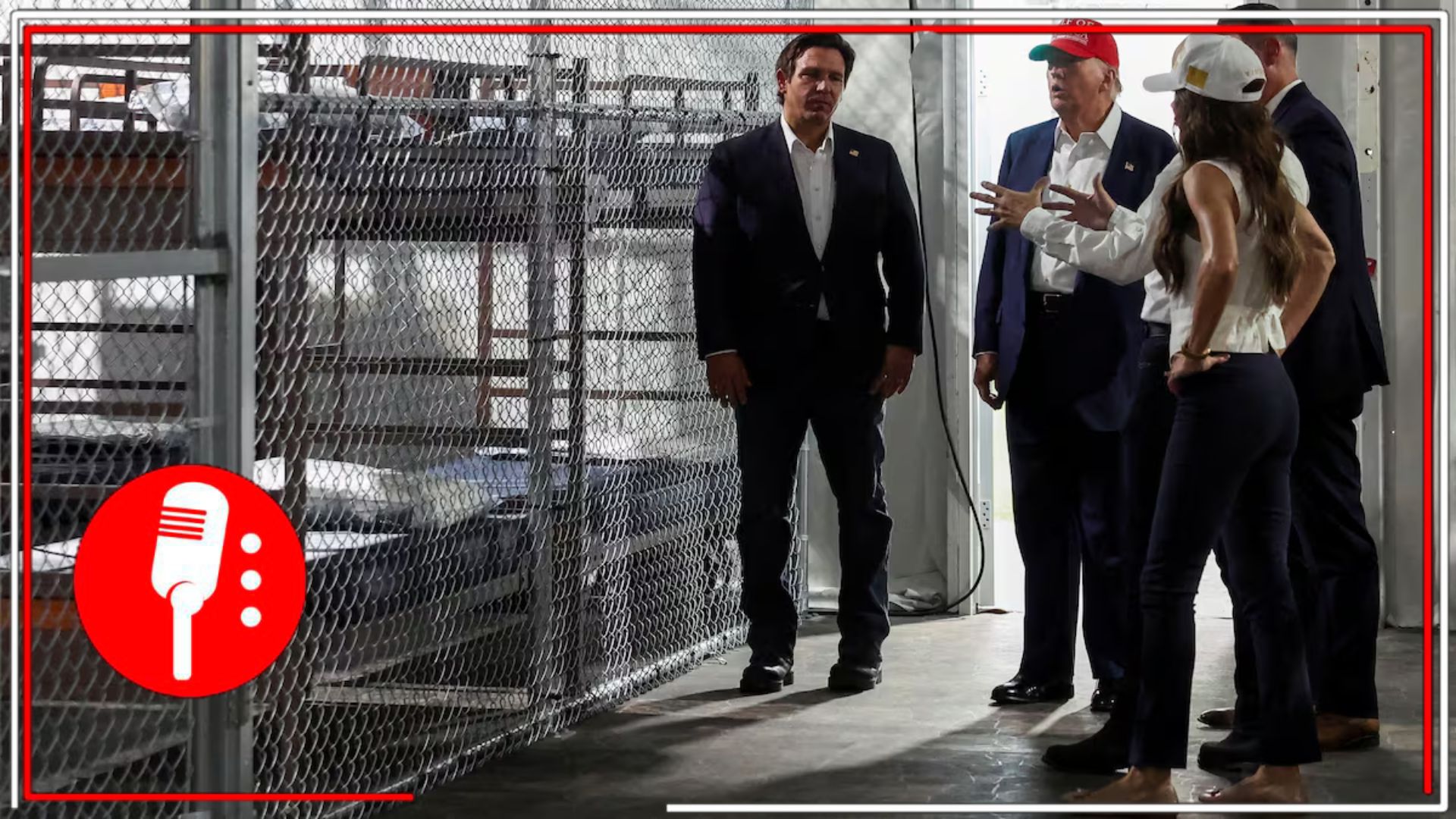 Trump y DeSantis presentan “Alligator Alcatraz”, centro migratorio rodeado de caimanes