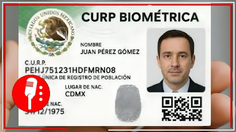 La CURP biométrica se convierte en documento obligatorio para mexicanos