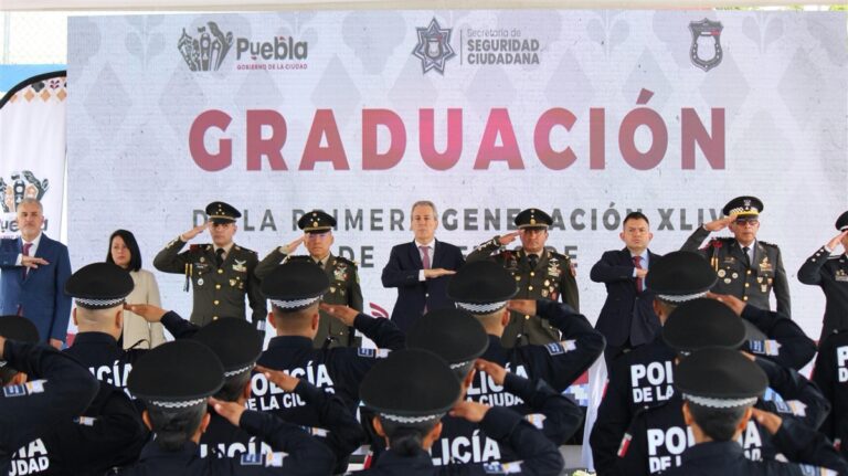 Puebla forma nuevos policías para fortalecer la seguridad