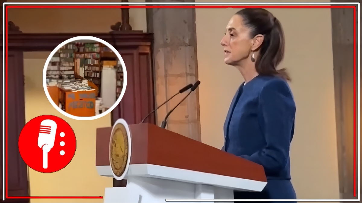 Sheinbaum condena quema de libros en protesta: actos de violencia no serán aceptados
