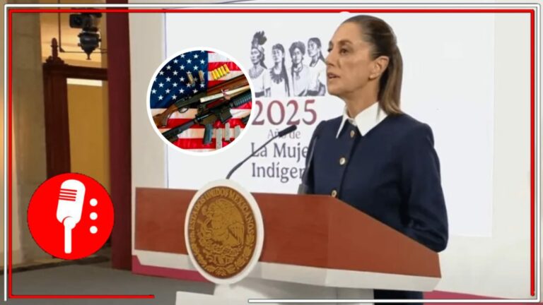 Sheinbaum: “siguen entrando armas al país, EE.UU tiene que hacer su parte”