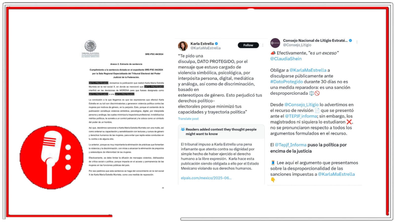 Karla Estrella es sancionada por críticas a Diana Barreras en X