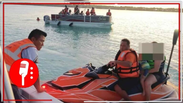 5 menores y 6 adultos rescatados en laguna de Chetumal