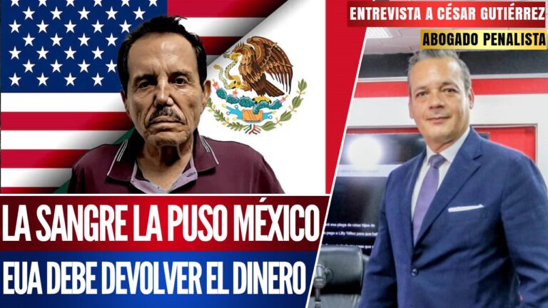 Entrevista | César Gutiérrez opina que el dinero de “El Mayo” Zambada deberían quedarse en México y no ser llevados a EE.UU.