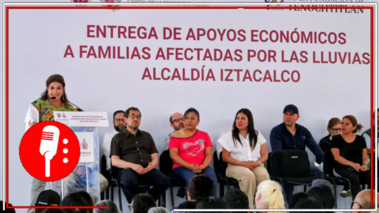 Brugada reparte 18 millones en cheques a familias afectadas por lluvias