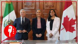 Claudia Sheinbaum estrecha lazos con Canadá en Palacio Nacional