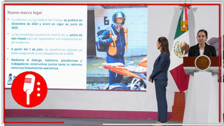 México hace historia en derechos laborales; repartidores digitales ya tienen acceso al IMSS