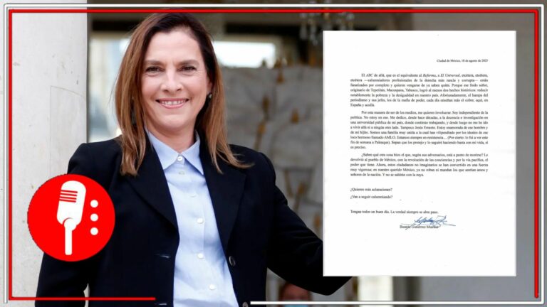 Beatriz Gutiérrez Müller defiende logros de AMLO y denuncia ataques de medios