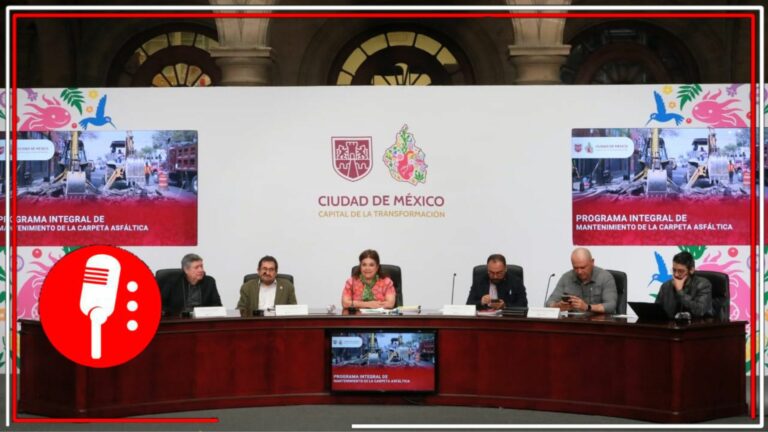 Clara Brugada lanza plan histórico contra baches y socavones en la CDMX