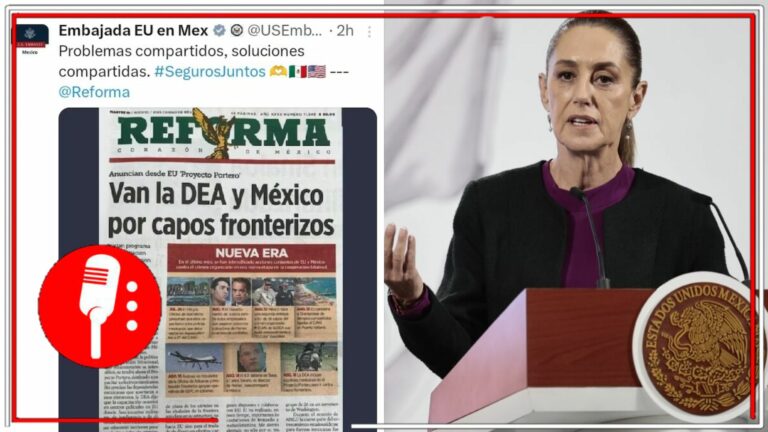 Embajada de EE.UU. borra publicaciones tras rechazo de Claudia Sheinbaum al “Proyecto Portero”