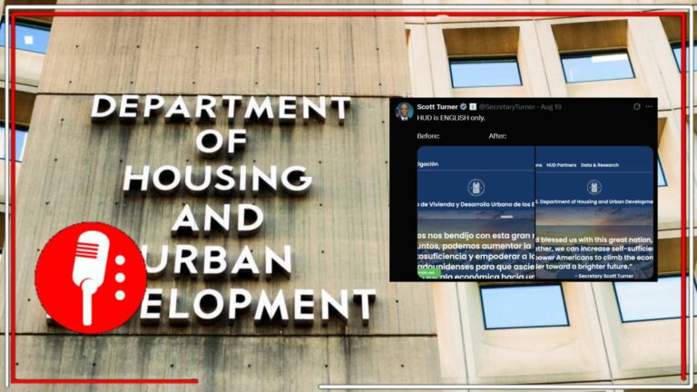 Departamento de Vivienda en EE. UU. solo usará inglés tras decreto de Trump; Newsom responde contundente