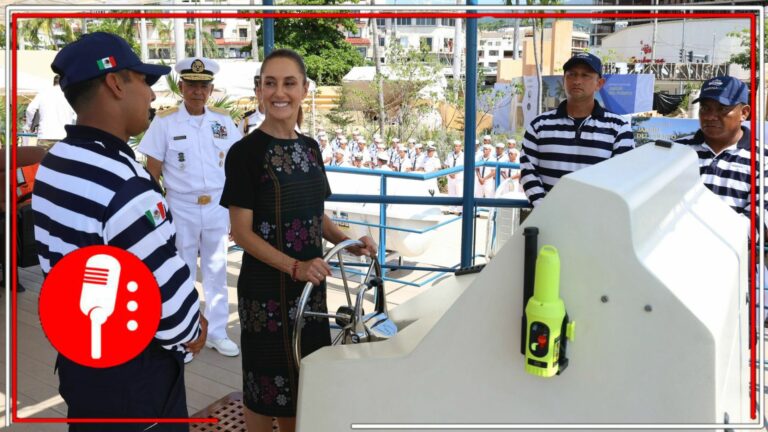 Sheinbaum impulsa la recuperación de Acapulco con el Marinabús tras los huracanes