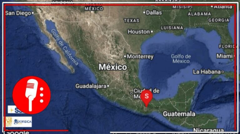 Sismo de 5.9 se registra en Tlacolula, Oaxaca, y se siente en la CDMX