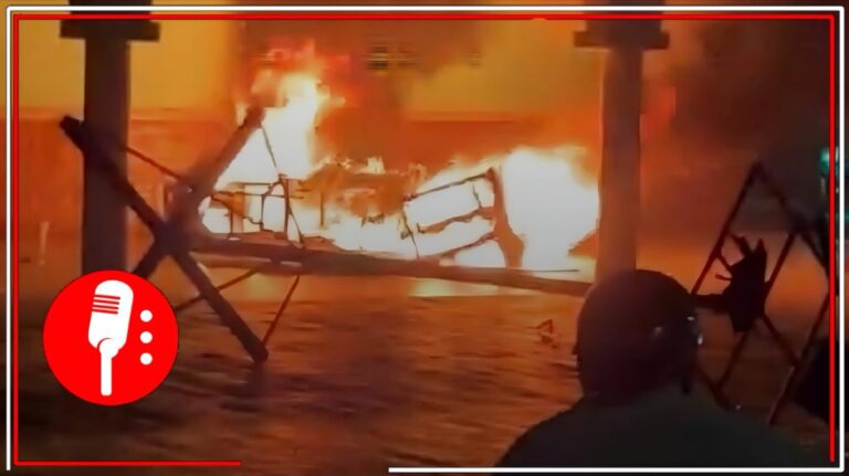 Tzucacab en llamas tras muerte de detenido