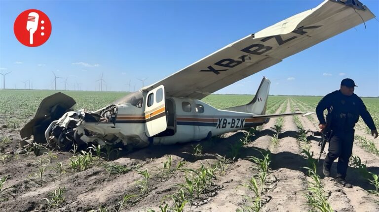 Avioneta se desploma en Reynosa: una persona fallece