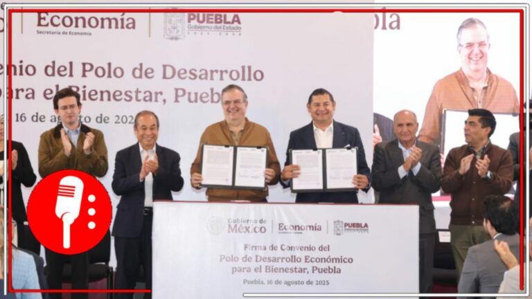 Marcelo Ebrard y Armenta fortalecen Polos de Bienestar en Puebla