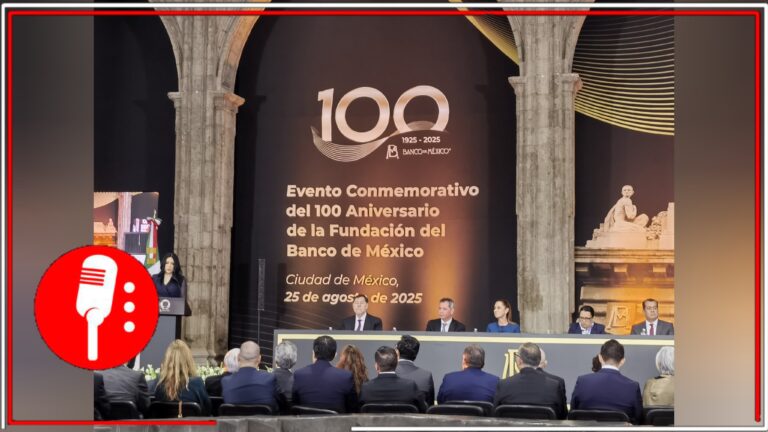 Sheinbaum propone retos al sistema financiero en el 100 Aniversario de Banxico