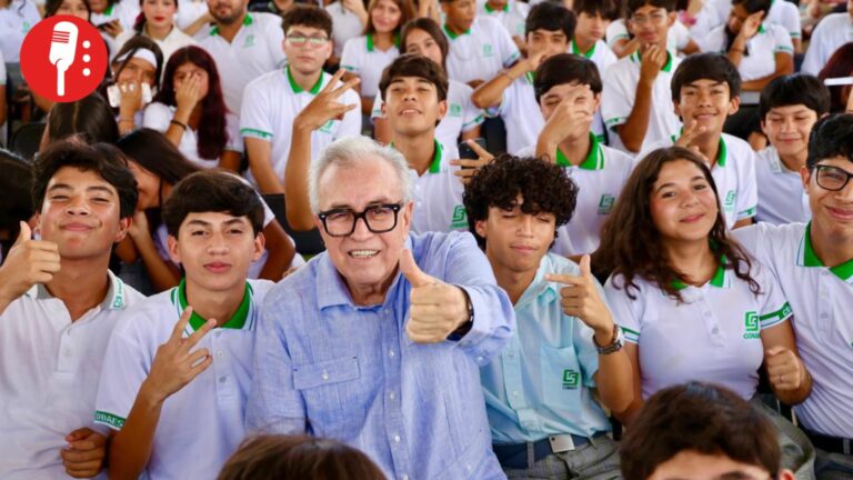 Apoyar a la juventud: Compromiso de Rocha Moya; entrega nuevo edificio de bachillerato con inversión de 18.6 millones de pesos