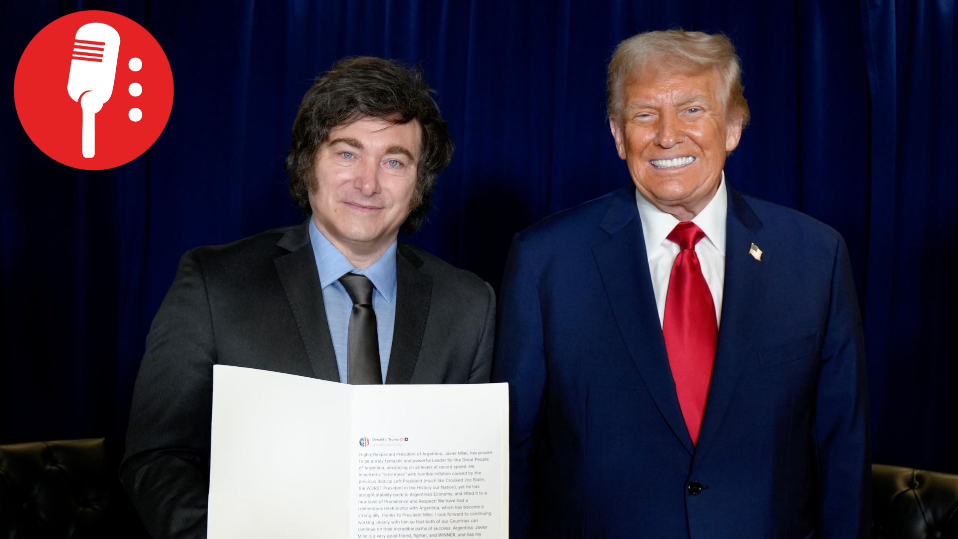 Milei pide dinero a Trump en medio de campaña electoral; EUA respalda