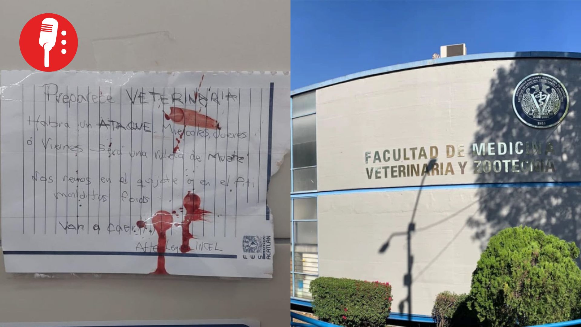 Nueva amenaza de ataque en la Facultad de Veterinaria; suman 30 planteles sin actividades presenciales