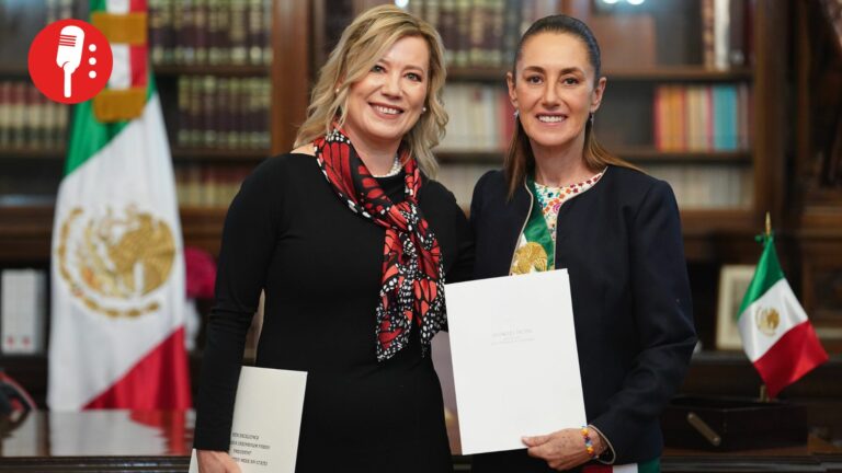 Cinco nuevos embajadores presentan cartas credenciales a Claudia Sheinbaum en Palacio Nacional