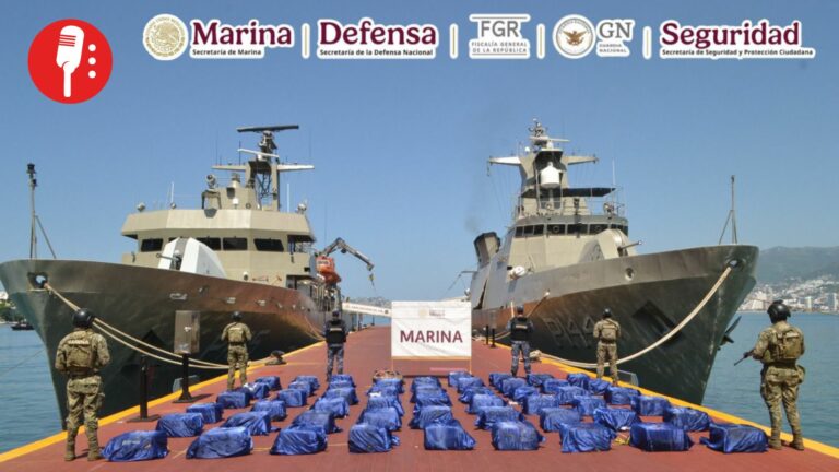 Marina asegura 1.6 toneladas de cocaína frente a costas de Guerrero