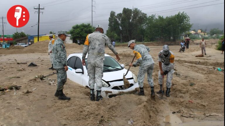 Autoridades atienden estragos del huracán Lorena en Baja California Sur
