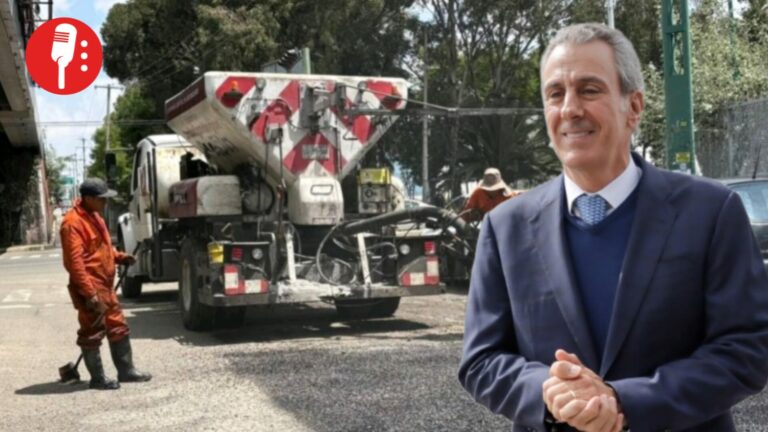 Gobierno de la Ciudad Puebla atiende baches en vías escolares y hospitalarias