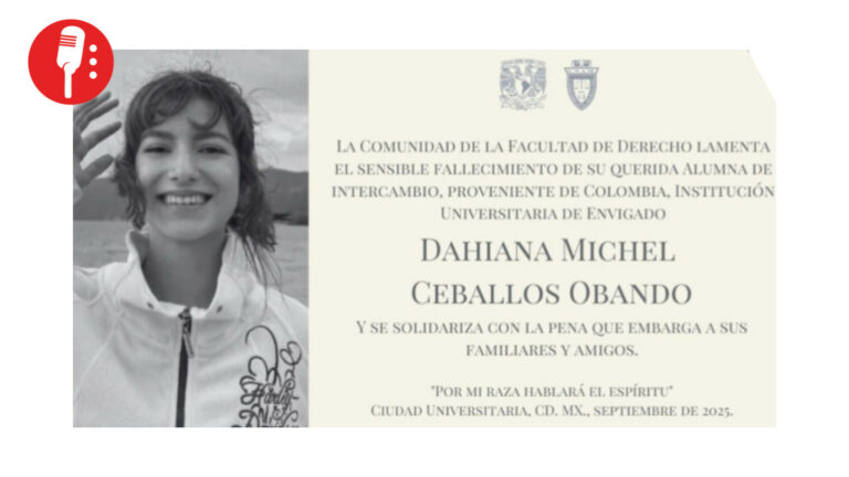 Conmoción: muere colombiana que estaba de intercambio en la UNAM
