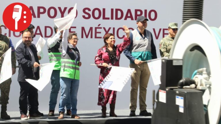 Clara Brugada tiende la mano a Veracruz y envía brigadas, maquinaria y apoyo tras las lluvias