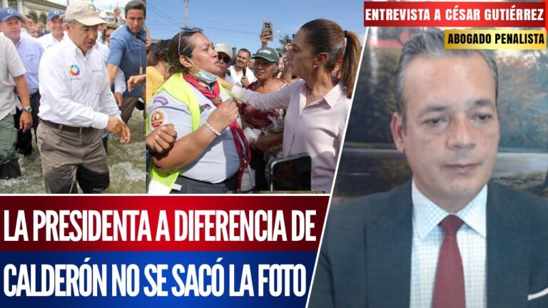 Entrevista | El abogado César Gutiérrez señala que la presidenta Sheinbaum, a diferencia de Calderón, no fue a sacarse la foto.