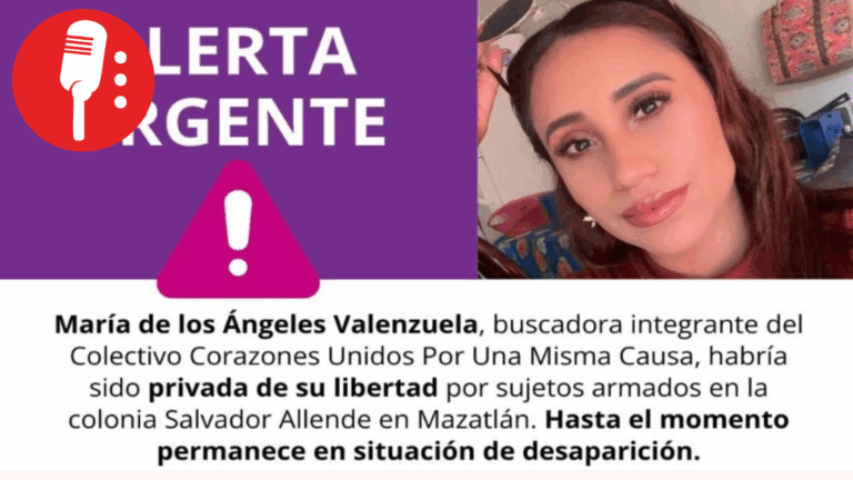 María de los Ángeles Valenzuela, buscadora, desaparece en Mazatlán; colectivos exigen su localización con vida