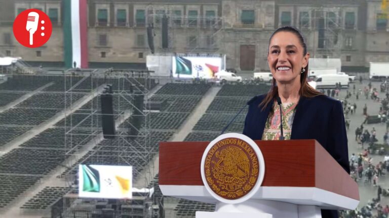 Alistan el Zócalo para el informe del primer año de gobierno de Claudia Sheinbaum
