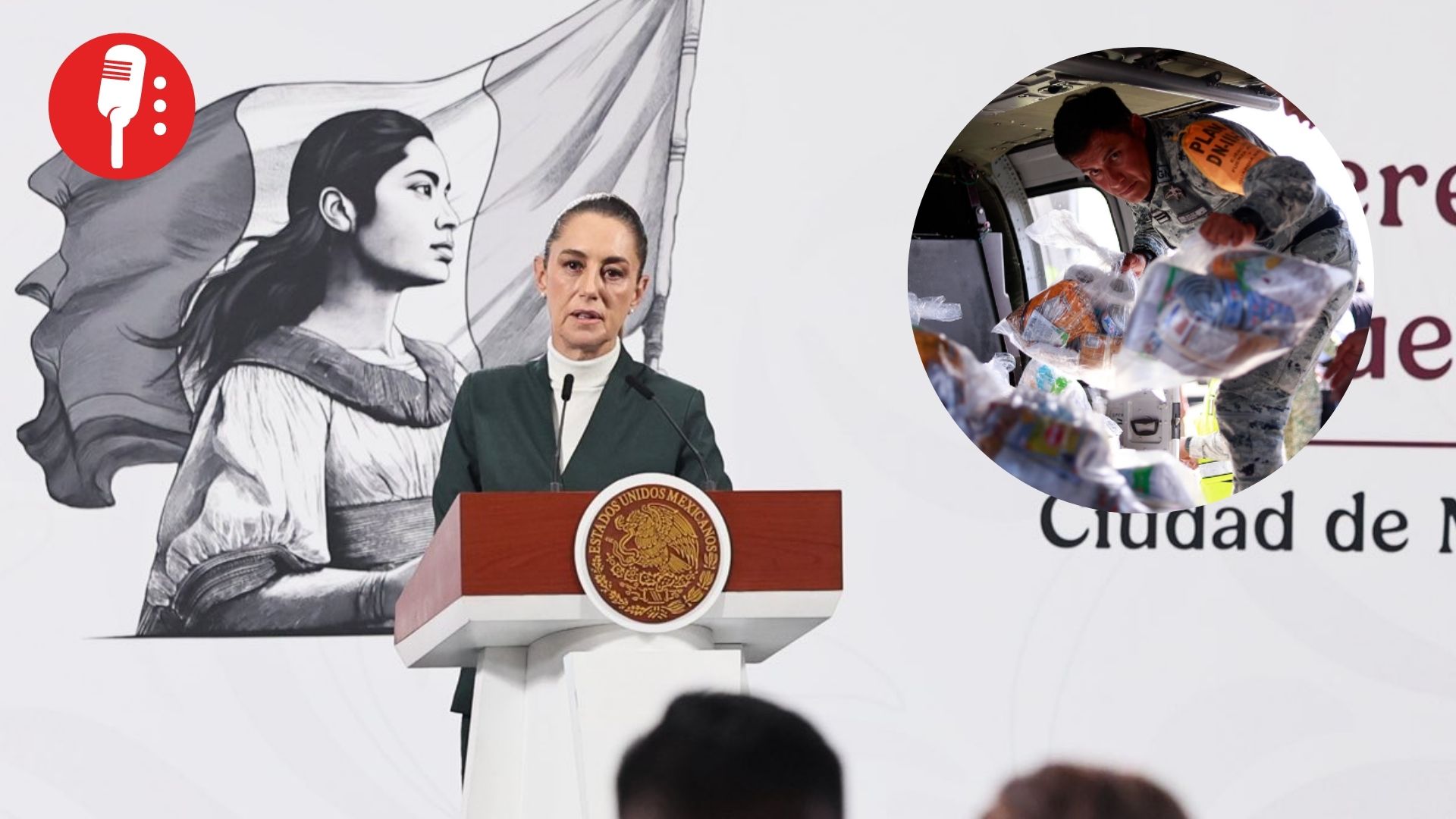 Sheinbaum destaca labor de Fuerzas Armadas y protocolos de emergencia frente a lluvias en México