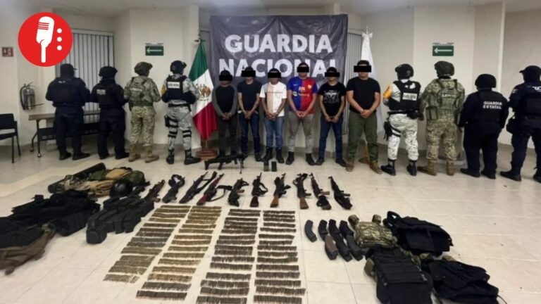 Detienen en Chiapas a seis presuntos del Cártel de Sinaloa con arsenal y equipo táctico