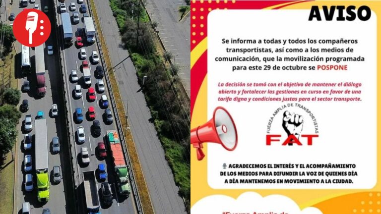 Transportistas suspenden megabloqueo en CDMX; tendrán diálogo con el Gobierno capitalino