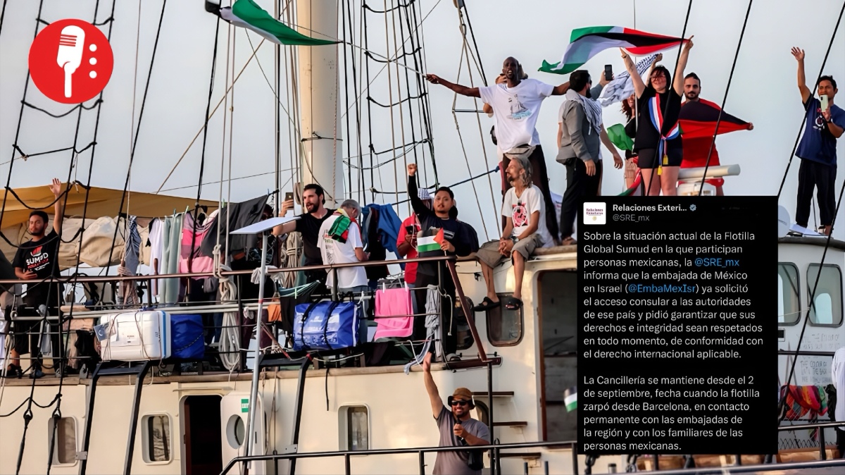México solicita acceso consular a Israel por detención de activistas en Gaza