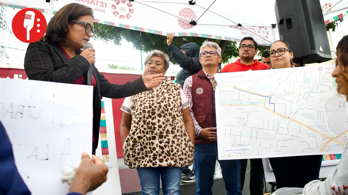 Obra histórica en Iztapalapa para mejorar el suministro del agua