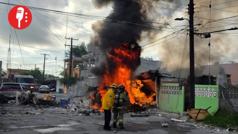 Explosión en Nuevo Laredo deja heridos y casas destruidas