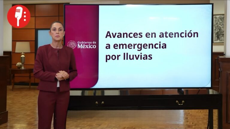 Sheinbaum presentó avances en la atención a los damnificados por las lluvias