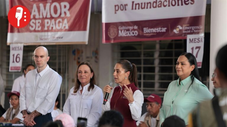 Sheinbaum supervisa trabajos de ayuda en Veracruz y Puebla tras las lluvias