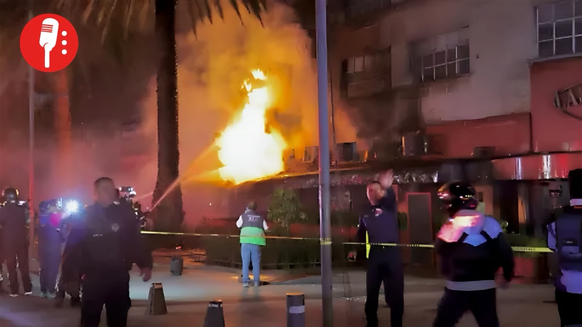 Incendio en restaurante provoca evacuación masiva en CDMX