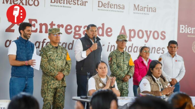 Armenta supervisó entrega de apoyos en El Carrizal, Puebla