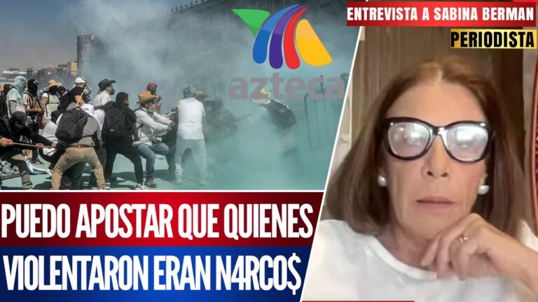 Entrevista | Revocar la concesión a TV Azteca: Sabina Berman denuncia su participación en la violenta marcha