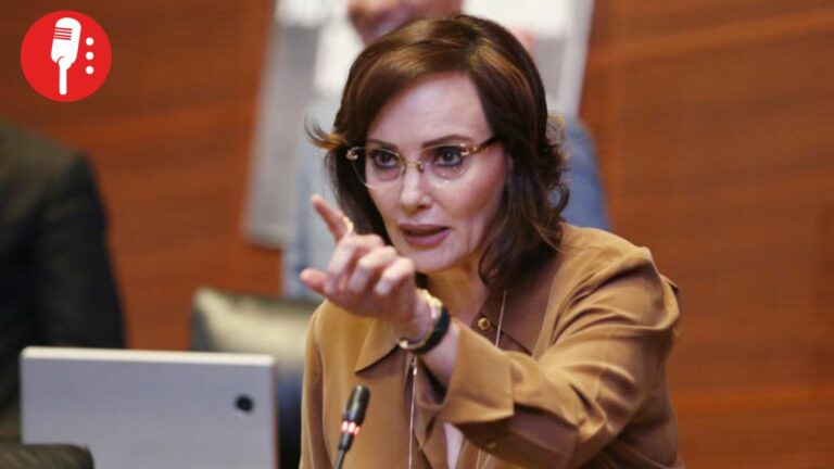 ¡Puro show! La plurinominal panista, Lilly Téllez, no sabe por qué protesta; olvida el nombre de Carlos Manzo