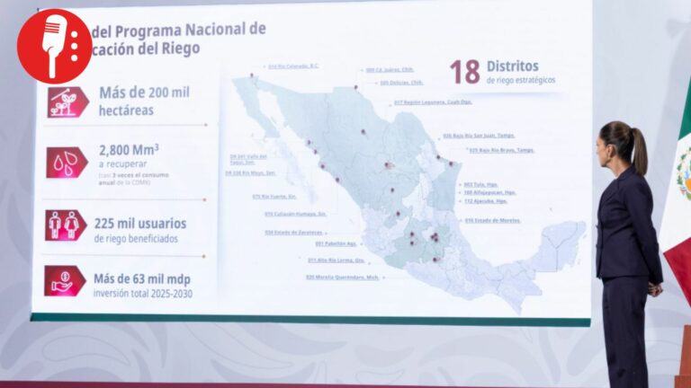 México avanza 40% en Programa Nacional de Tecnificación de Riego para optimizar agua en agricultura
