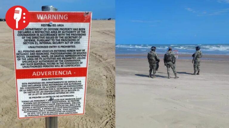 Marina retira misteriosos letreros en Playa Bagdad y abre investigación diplomática