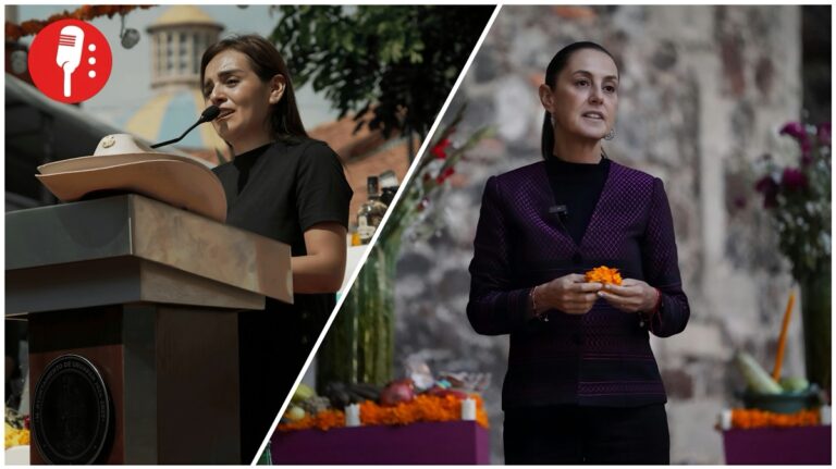 La viuda de Manzo y Sheinbaum se reúnen en Palacio Nacional