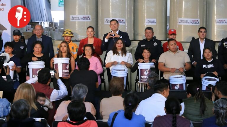 Apoyo histórico para familias de policías en Puebla